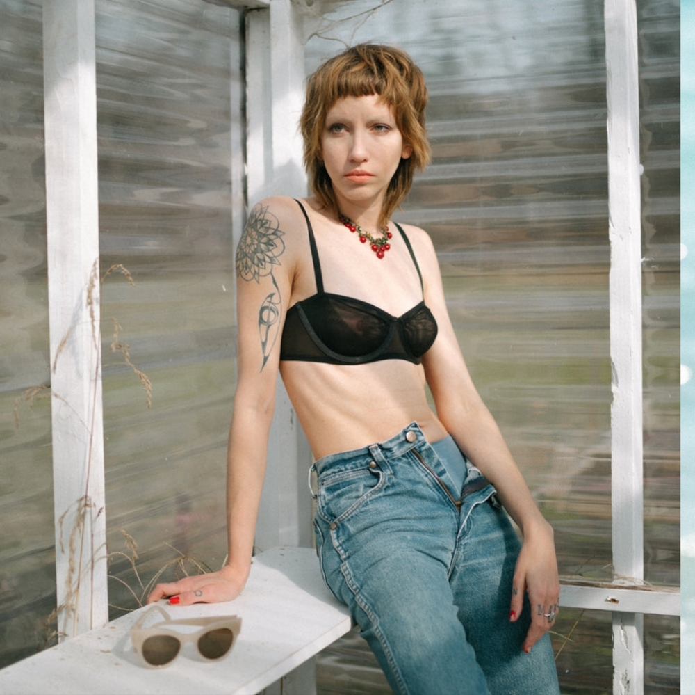 Mesh Balconette Bra